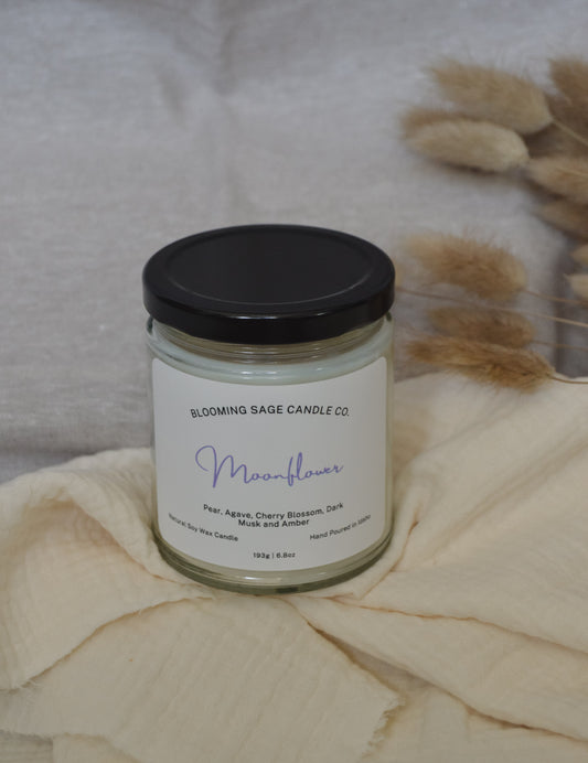 Moonflower Soy Wax Candle