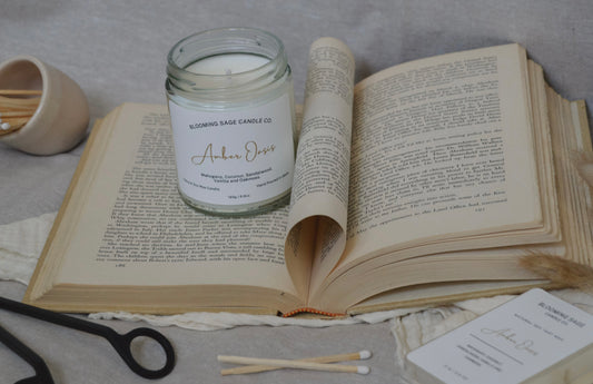Amber Oasis Soy Wax Candle
