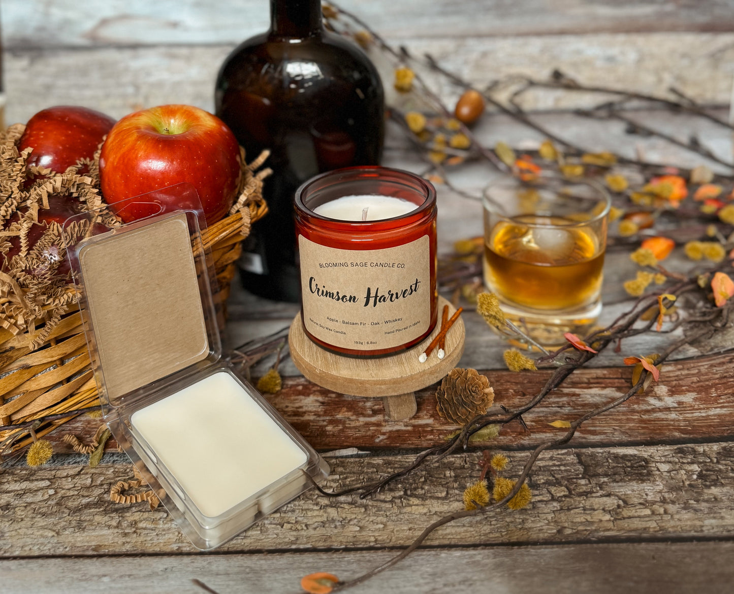 Crimson Harvest Soy Wax Candle