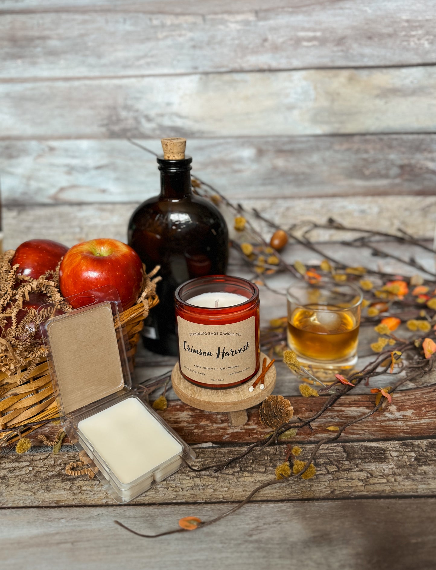 Crimson Harvest Soy Wax Candle