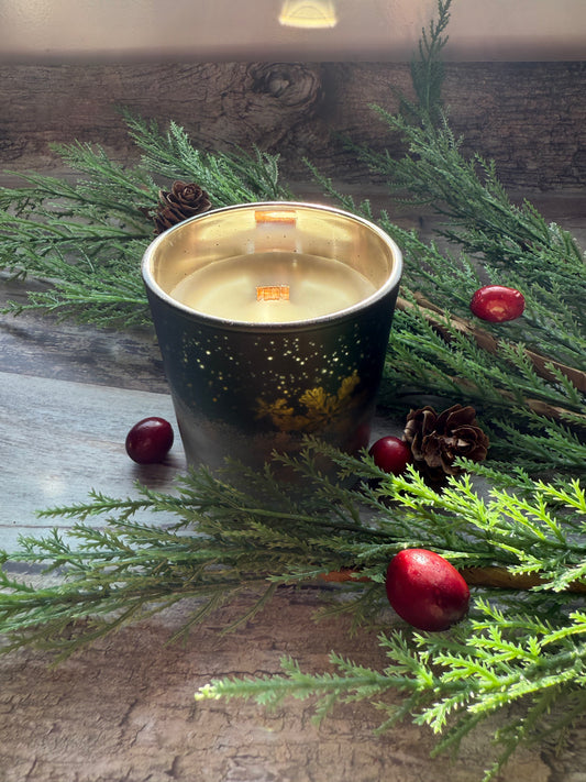 Enchanted Forest Snowflake Candle