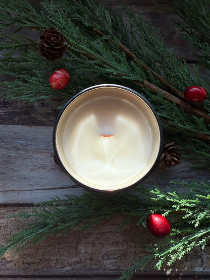 Enchanted Forest Snowflake Candle